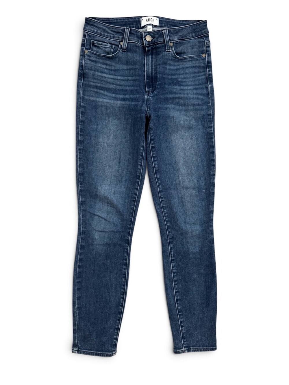 PAIGE Hoxton Ankle Skinny Jeans | Tonal Layland Wash - 27 waist